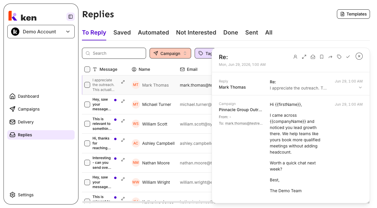 The reply composer
